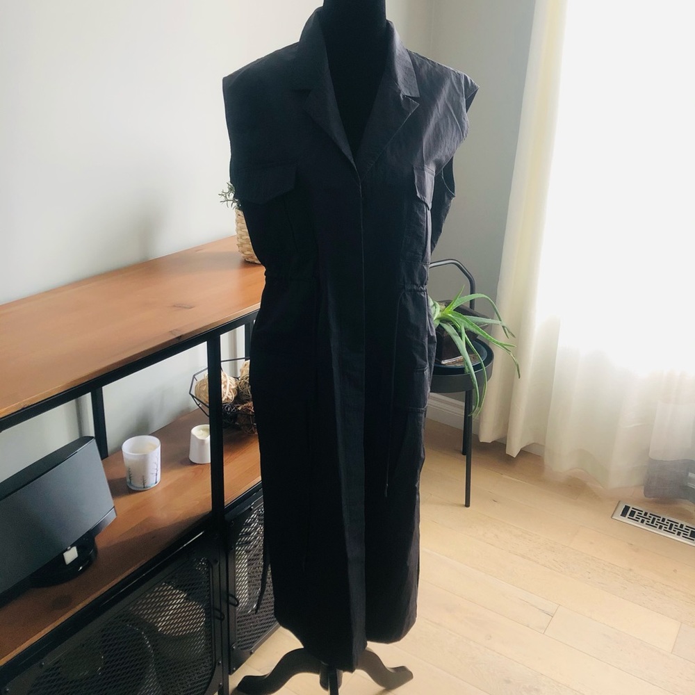 Long Black Vest (or Dress)